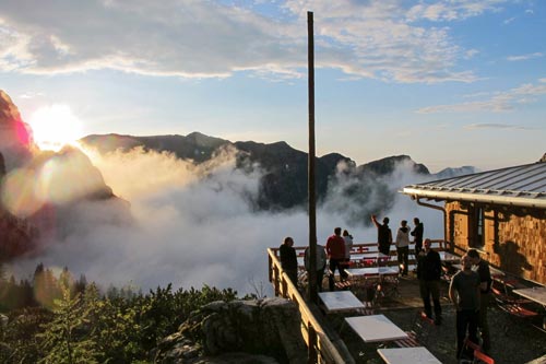 Cloud atmosphere after thunderstorm in the evening
