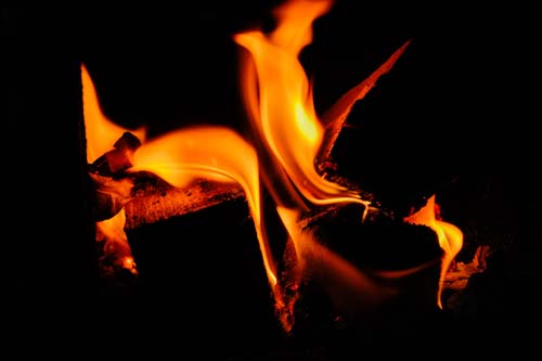 Fired in the kitchen stove