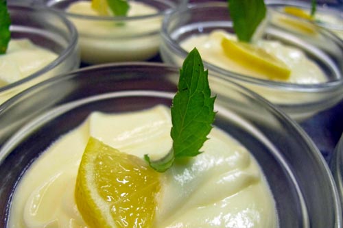 A fine dessert to accompany the dinner menu