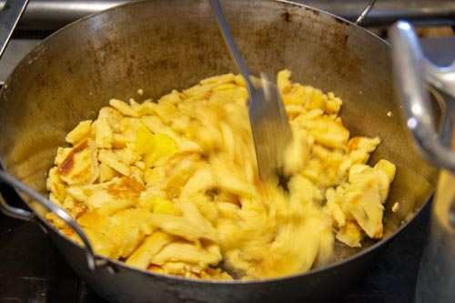 Kaiserschmarrn from the wood oven