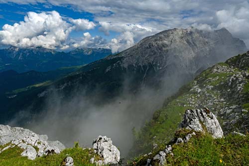 Nebel über der Hochalm